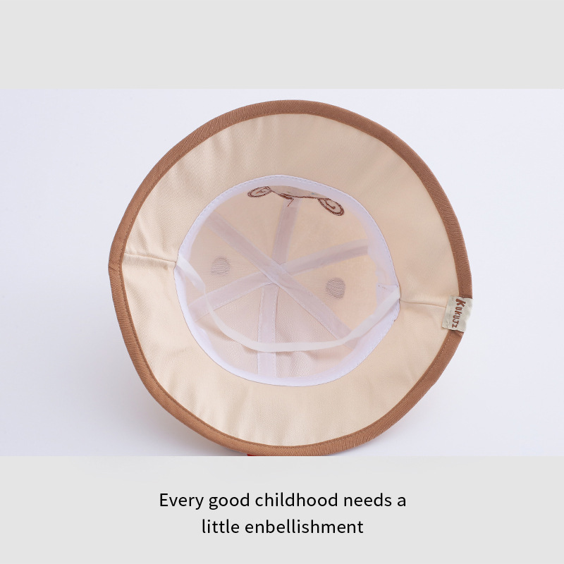 1-3 Sombreros para bebés primavera y otoño delgados bebés primavera sombrero pescador sombrero sombrero de protección solar sombrero de bañera para niños Inglés