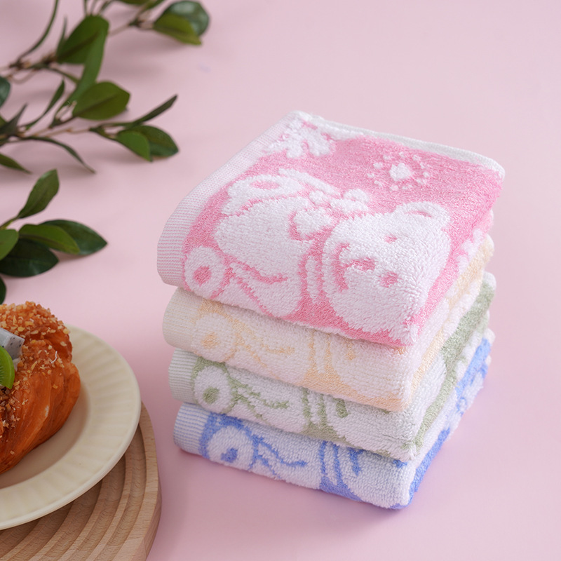 Serviette pour enfants en fibres de bambou et coton, petite serviette pour le visage, douce et non pelucheuse, vente en gros_voghion.com