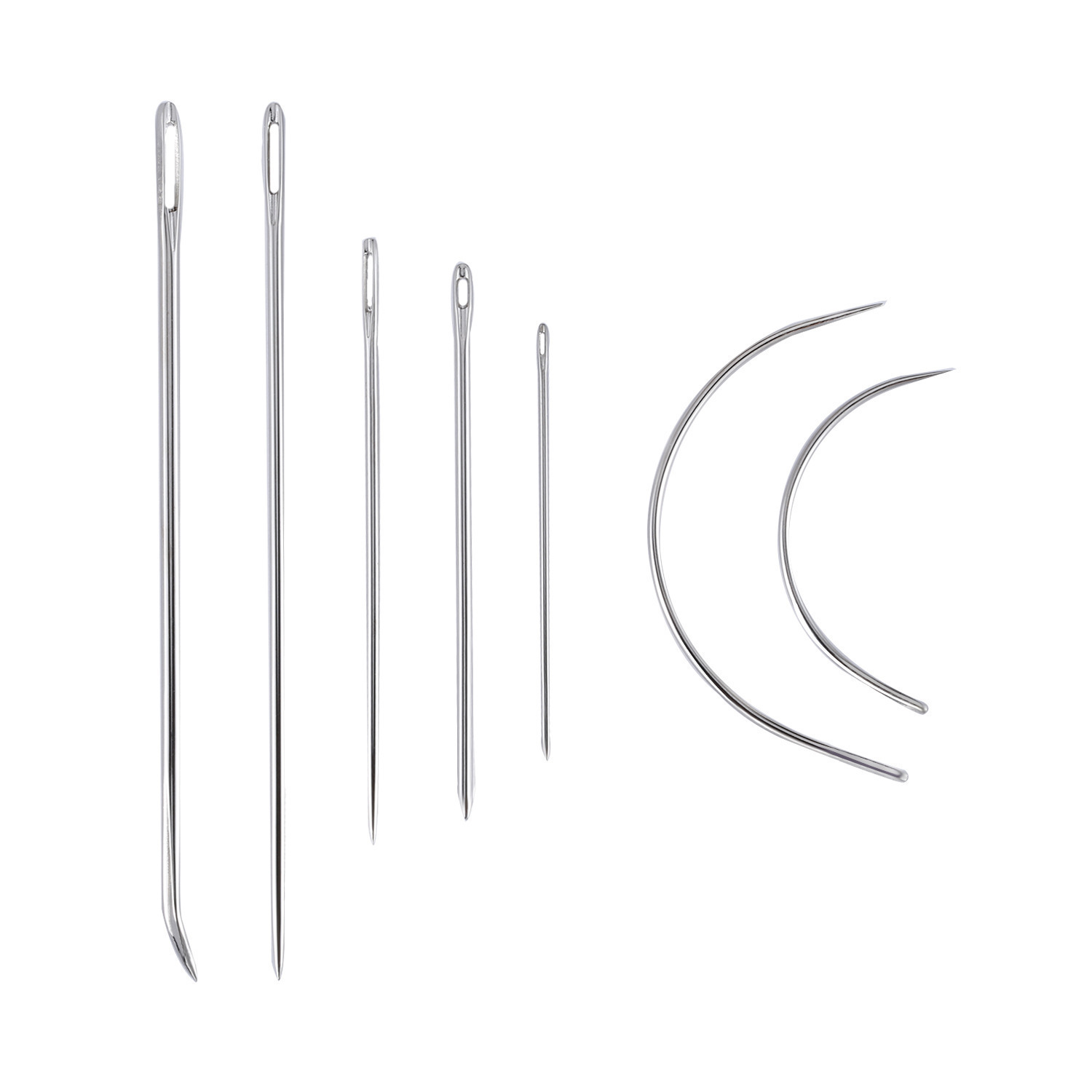 Aguja multifuncional aguja de ojo grande aguja especial aguja de cuero aguja de sutura aguja de cuero aguja de forma especial aguja de sutura manual aguja curva aguja de saco aguja triangular