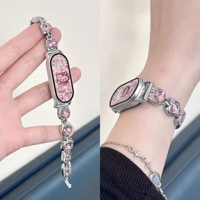 Kt Cat Is Suitable for Xiaomi Mi Band, Xiaomi 8765Nfc Watch Strap, Metal Xiaomi 9/8 Version, Huawei Fit, and Apple Watch
