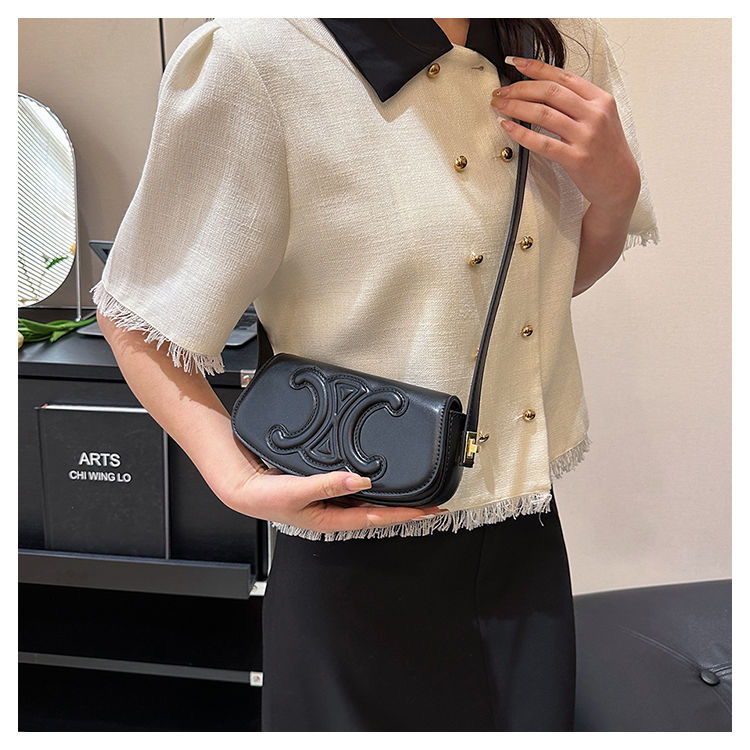 Bolso baguette francés para ir al trabajo, bolso de axila de nicho de alta gama para mujer, nuevo bolso de hombro tipo bandolera de estilo otoño e invierno 2024