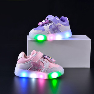 �����¿ͯ�\�Ӱ�ЬƤ�濨ͨLED�l��Ůͯ���eЬ��ɫ�W���Ь��