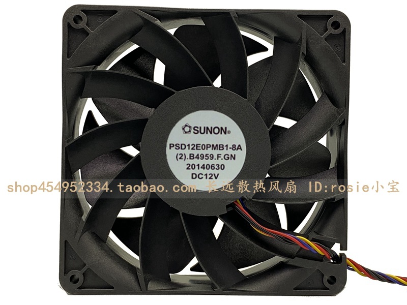 原装 SUNON PSD12E0PMB1-8A 12V 43.20W 14CM 14038 4线散热风扇