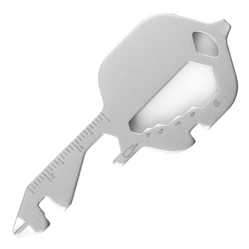 (2개) 야외 EDC 다기능 도구 카드 야외 휴대용 병따개 스테인레스 스틸 조합 다목적 정밀 공백 도구 카드