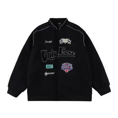 Removable retro jacket for beloved hip-hop style, baseball uniform, American style, oversize