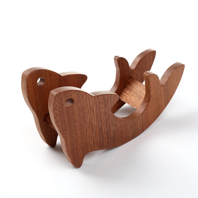 almohadilla aislante de madera, almohadilla aislante redonda de árbol de檀o, almohadilla antideslizante, almohadilla de mortero para animales, almohadilla de madera resistente al quemado