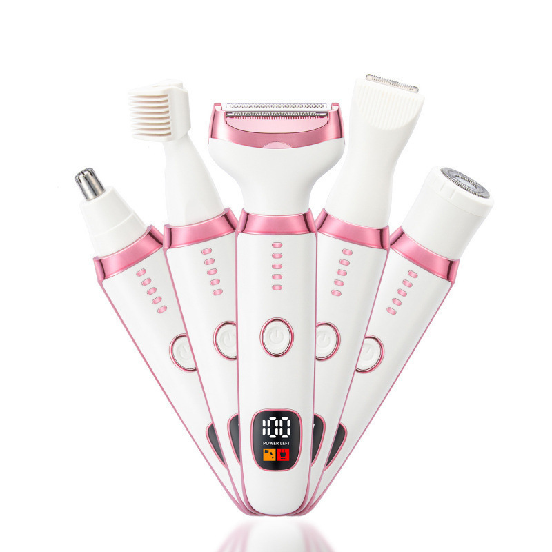 Máquina de afeitar eléctrica femenina de cuidado personal para mujeres todo en uno para el cabello de las axilas, aparato de corte de cabello de púbico privado image 8