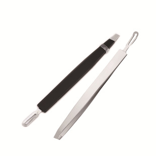 Cross-Border Beauty Tools Multi-Functional Eyebrow Tweezers Angled Eyelash Plucking Tool Stainless Steel Double-Headed Eyebrow Trimmer
