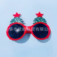 Трансграничная новая рождественская вечеринка для взрослых креативные очки Рождественская елка стиль забавные украшения фото реквизит очки