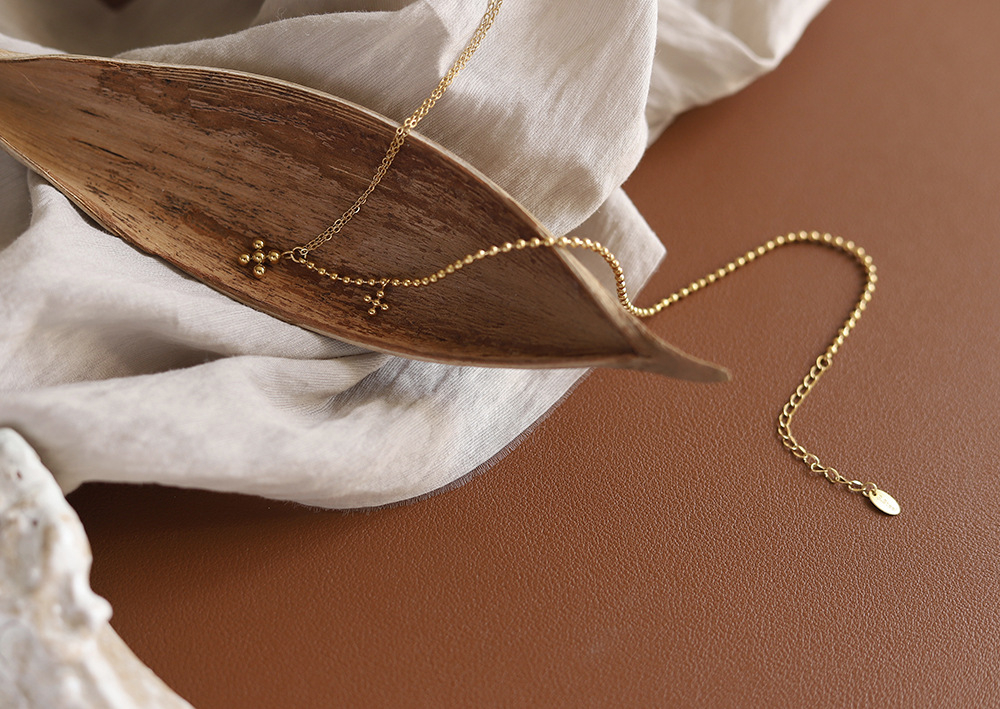 Fashion Cross Titanium Steel Plating Pendant Necklace_colorza_6