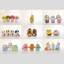 特价毛绒挂件包包挂饰批发多款婚庆抛洒娃娃猫咪狗狗圣诞年会礼品