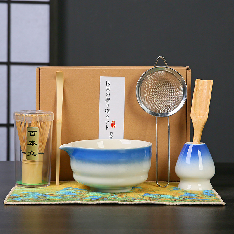 Transfronterizo exclusivo para el set de té Matcha japonés caja de regalo de té Matcha cepillo de té de 100 libros de té Matcha de la dinastía Song