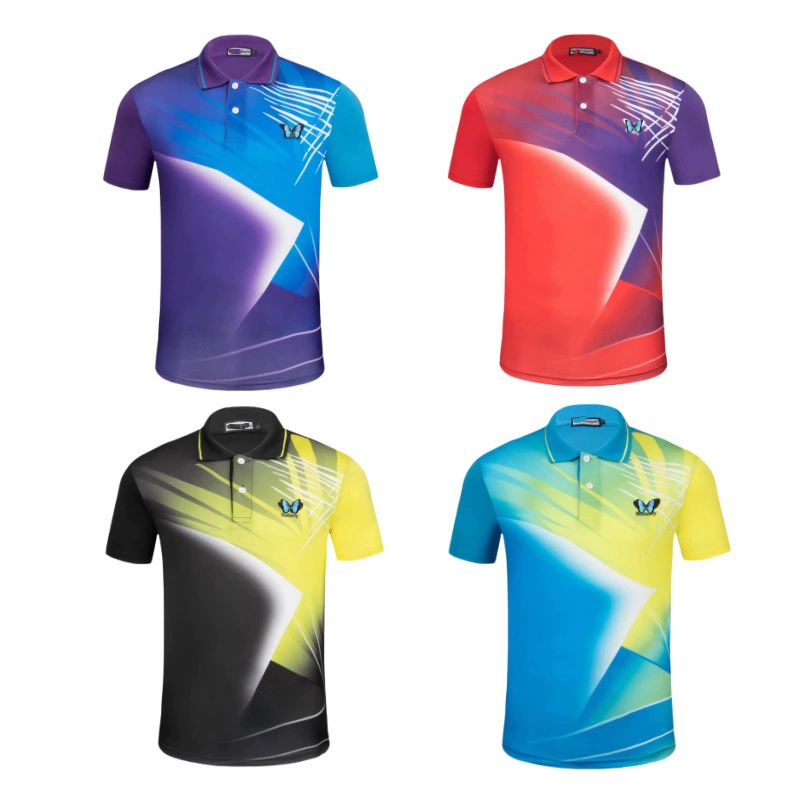 Новая летняя одежда для настольного тенниса для мужчин и женщин, влагоотводящая и дышащая спортивная одежда для пар, оптовая продажа одежды для волейбола