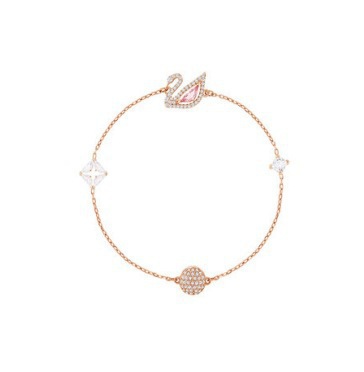 자석 핑크 백조 팔찌