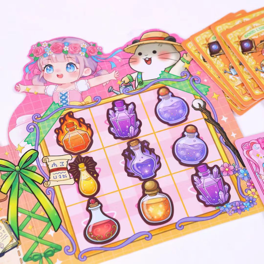 El antídoto de la bruja para niños juegos interactivos de dos jugadores pegatinas este regalo de regalo para estudiantes primarios juguetes de puzzle hechos a mano
