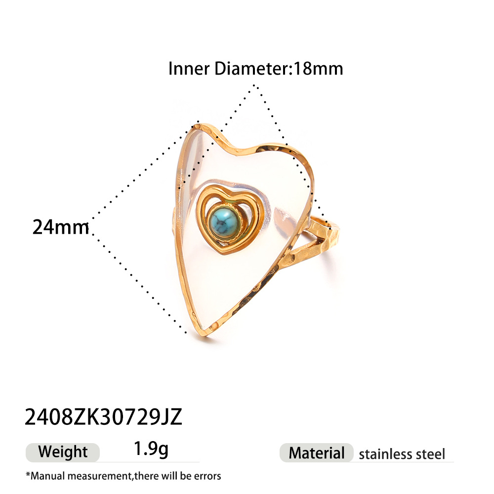 Collar de acero inoxidable para mujeres no se desvanece con joyería de piedra natural conjunto de ventas transfronterizas calientes