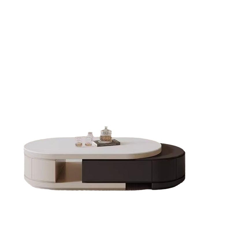Tabla de té de roca de lujo ligera combinación de gabinete de televisión moderno y simple sala de estar tipo hogar pequeño gabinete de piso telescópico