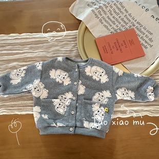 Taokiaomu Children's Clothing 2025 Autumn and Winter New Knitted Sweater Jacket