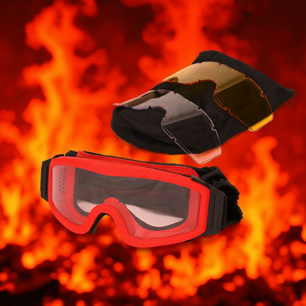 Juego de Gafas Tácticas de Protección para Bomberos de PC para Rescate Forestal y Talleres
