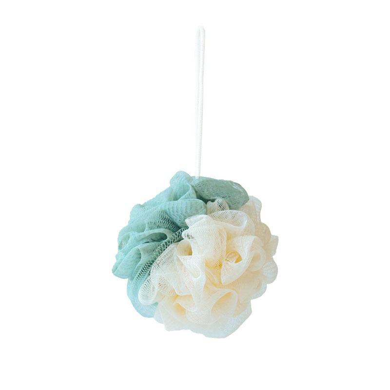 Bola de baño grande de dos colores Bola de baño de flores de baño frotar la espalda Flor de baño de color a juego en casa Bola de baño al por mayor