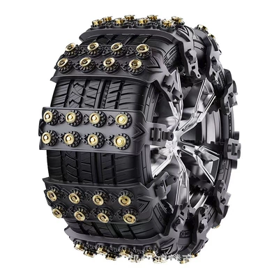 Factory Direct Sales Car Tire snow chain - black-12-pack