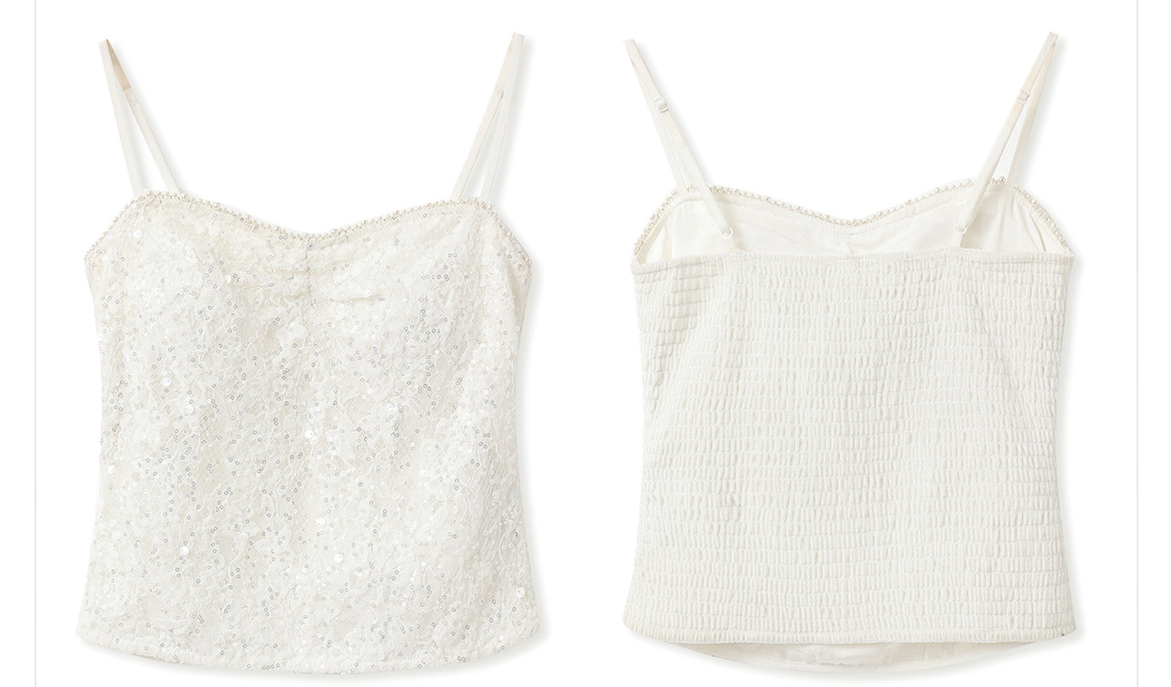 Bộ đầm maxi thắt eo phong cách quốc phong cao cấp — Gạo trắng Sling, bộ đồ, Quần dài màu hạnh chi tiết 16