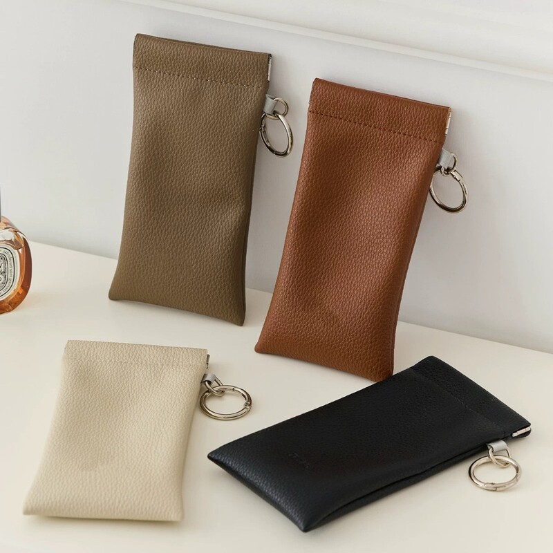 Shrapnel Glasses Bag, Automatic Closing Glasses Storage Bag, Portable Sunglasses Storage Bag, Lychee Pattern Glasses Bag Shrapnel Glasses Bag, Automatic Closing Glasses Storage Bag, Portable Sunglasses Storage Bag, Lychee Pattern Glasses Bag