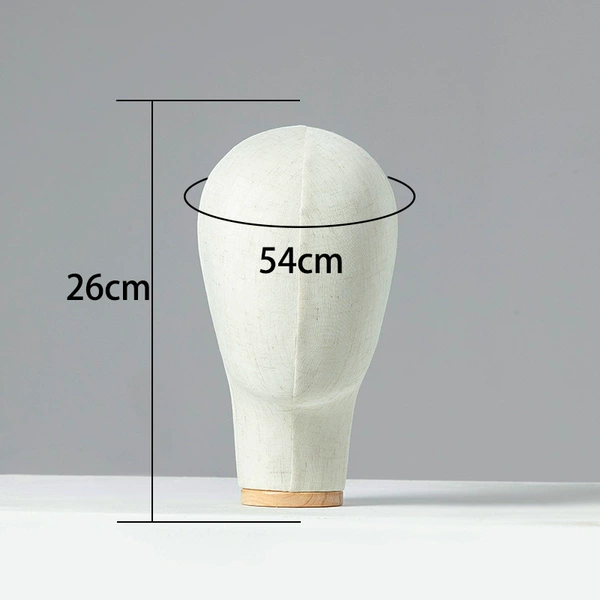 Beige general linen long neck head