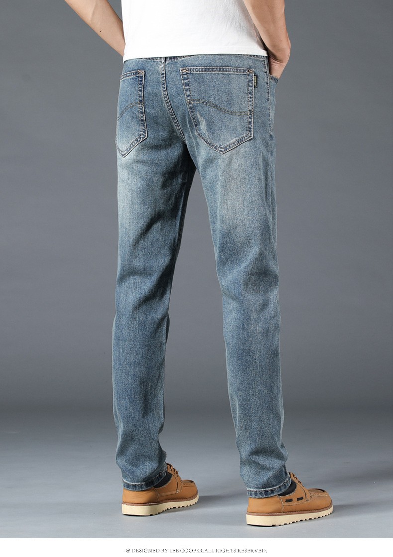 Ligne de pantalons pour hommes Light Luxury Cow Goods Original Jeans_voghion.com