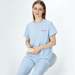 Elastic Quick-drying Hand-washing Clothes Women's Short-sleeved Operating Room Work Clothes Medical Split suit Men's Long-sleeved Isolation Suit