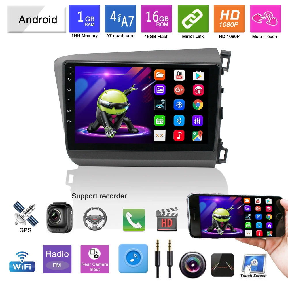 Подходит для Honda Civic 12-15 правый пептид Android навигация All-in-one Android плеер Bluetooth GPS навигация