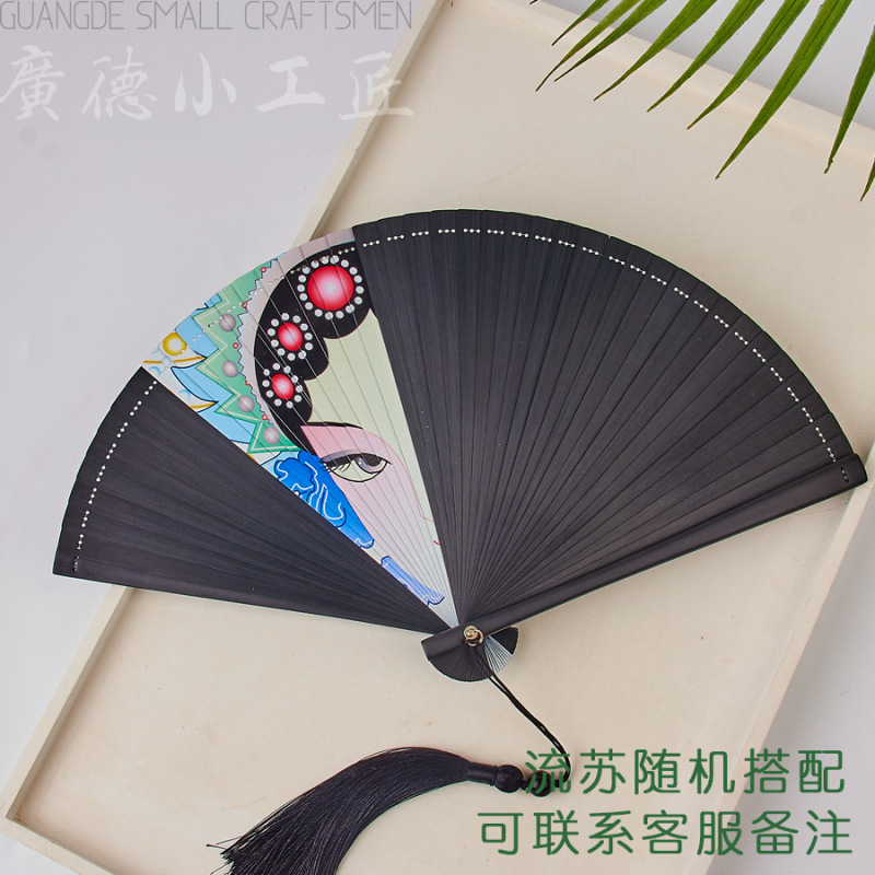 全竹折扇新中国風ミニ扇子古風チャイナドレス小折扇レトロ持ち歩き折り畳み扇女|undefined