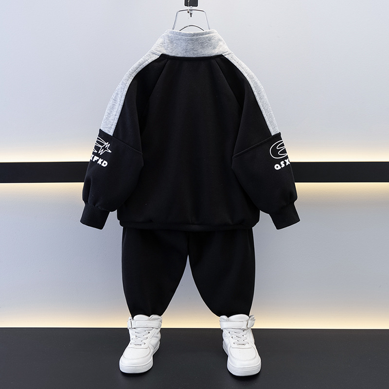 7694 traje de primavera para niños 2025 nuevo traje de dos piezas de moda para niños guapos y guapos