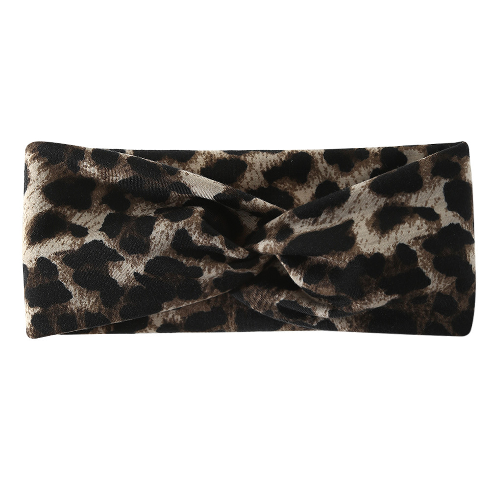 Europa y América de yoga bohemio deportes banda para el cabello elástico antideslizante banda para el cabello de ala ancha entrenamiento correr sudor-absorbente diadema de las mujeres