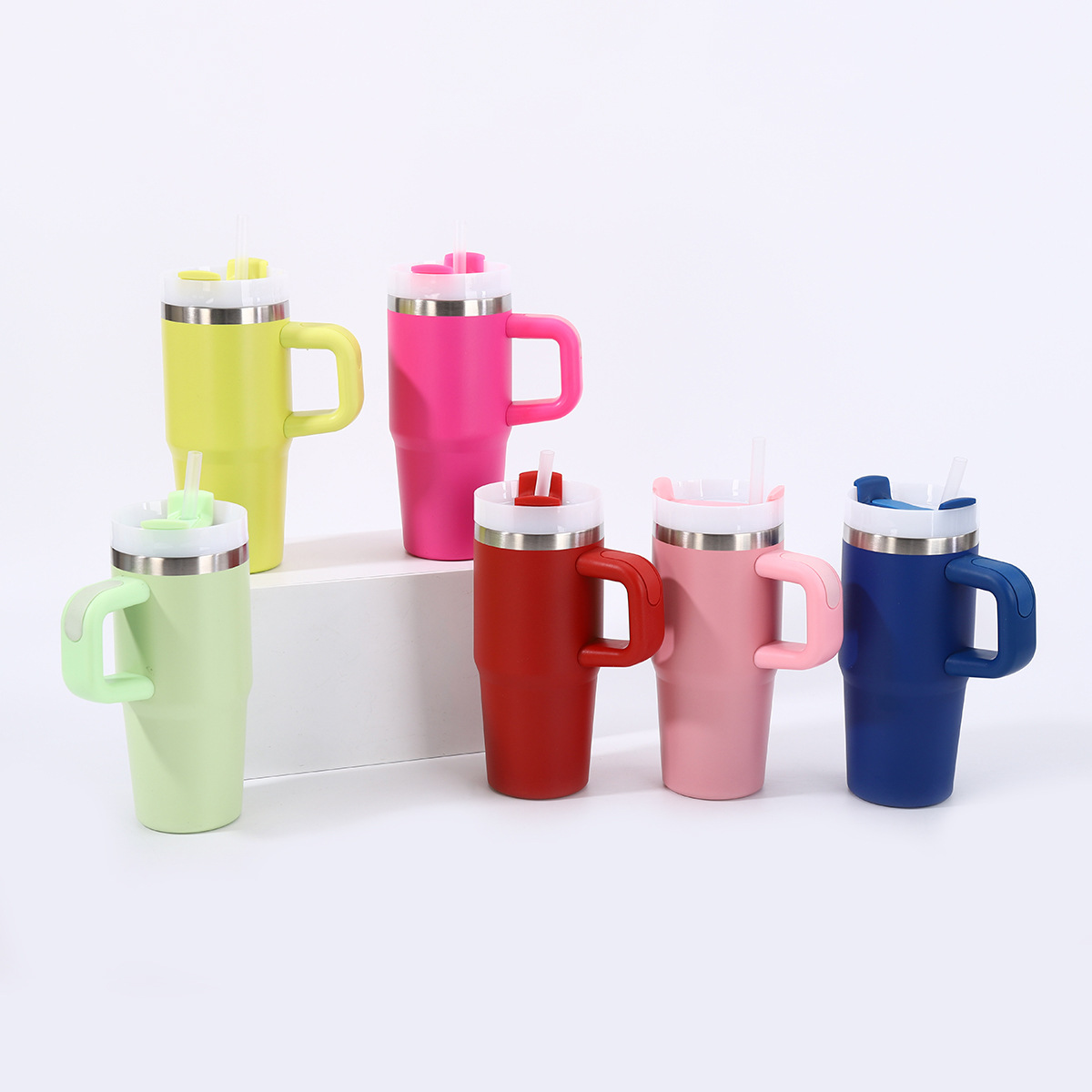 Transfronterizo simple taza de automóvil de 14oz 304 taza de aislamiento al vacío de acero inoxidable taza de automóvil portátil al aire libre taza de automóvil