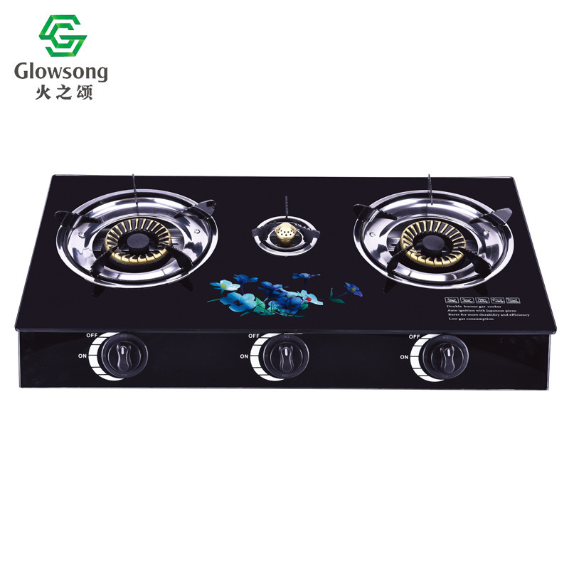 estufa de gas doméstica doble estufa de gas de mesa estufa de gas natural gas licuado estufa de mesa estufa de gas de carbón suministro de fábrica