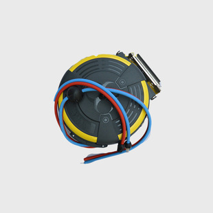Haibao water and gas double-row reel integrated tube coiler double-tube winder water vapor mixing integrated drum double-tube drum