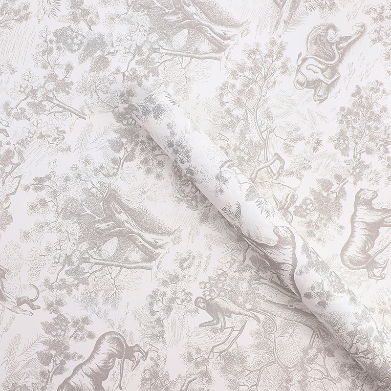 Nuevo material de embalaje de flores de celebridad de Internet Festival de la diosa de estilo europeo retro PAPEL DE Kraft impreso impermeable ligero engrosado