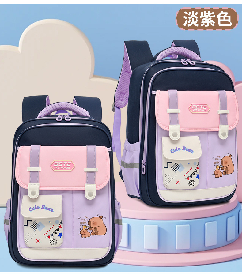 El nuevo INS Coreano de alto valor facial es fresco, dulce y lindo, la mochila kapibala es ligera para estudiantes de secundaria.