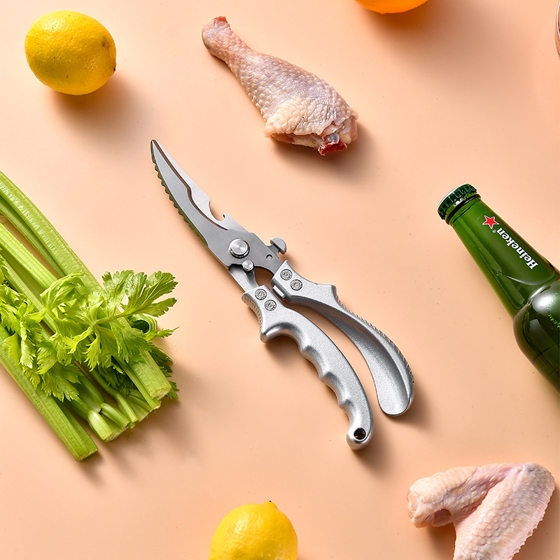 铝合金柄不锈钢鸡骨剪 多功能厨房剪鸡鹅鱼剪剪鸡剪食物剪