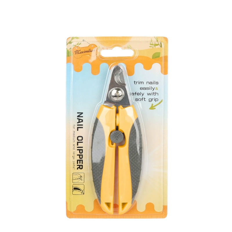 Transfronterizos venta caliente pinzas de uñas para mascotas gatos cortadores de uñas para perros cortadores de uñas afilados mango de silicona al por mayor