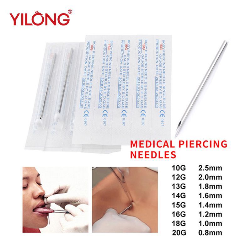 Isosaurus tatuaje equipo desechable punción aguja de punción joyería herramienta de punción aguja de perforación 12G transfronteriza