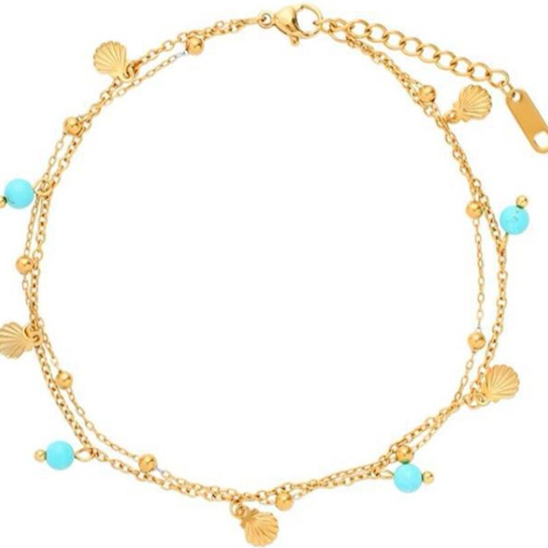 New Chinese Beaded Small Jinbei Pendant for Women Light Luxury Niche High-end Feeling 2024 New Foot Chain Jewelry New Chinese Beaded Small Jinbei Pendant for Women Light Luxury Niche High-end Feeling 2024 New Foot Chain Jewelry