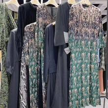 熹凤斋23秋冬气质高端名媛洋气妈妈裙重工钉珠连衣裙品牌女装批发