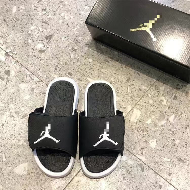 AJ Qiao Six Slippers Velcro Basketball Sports Slide Sandals Couple Fashion Sandals Trendy Brand Summer Wholesale
