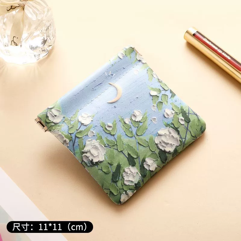 Organizer bag, cosmetic lipstick, handheld capacious small glasses