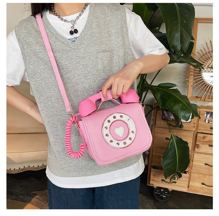 Wholesale Fashion Creative Gradient Color Telephone Messenger Bag Nihaojewelry display picture 45