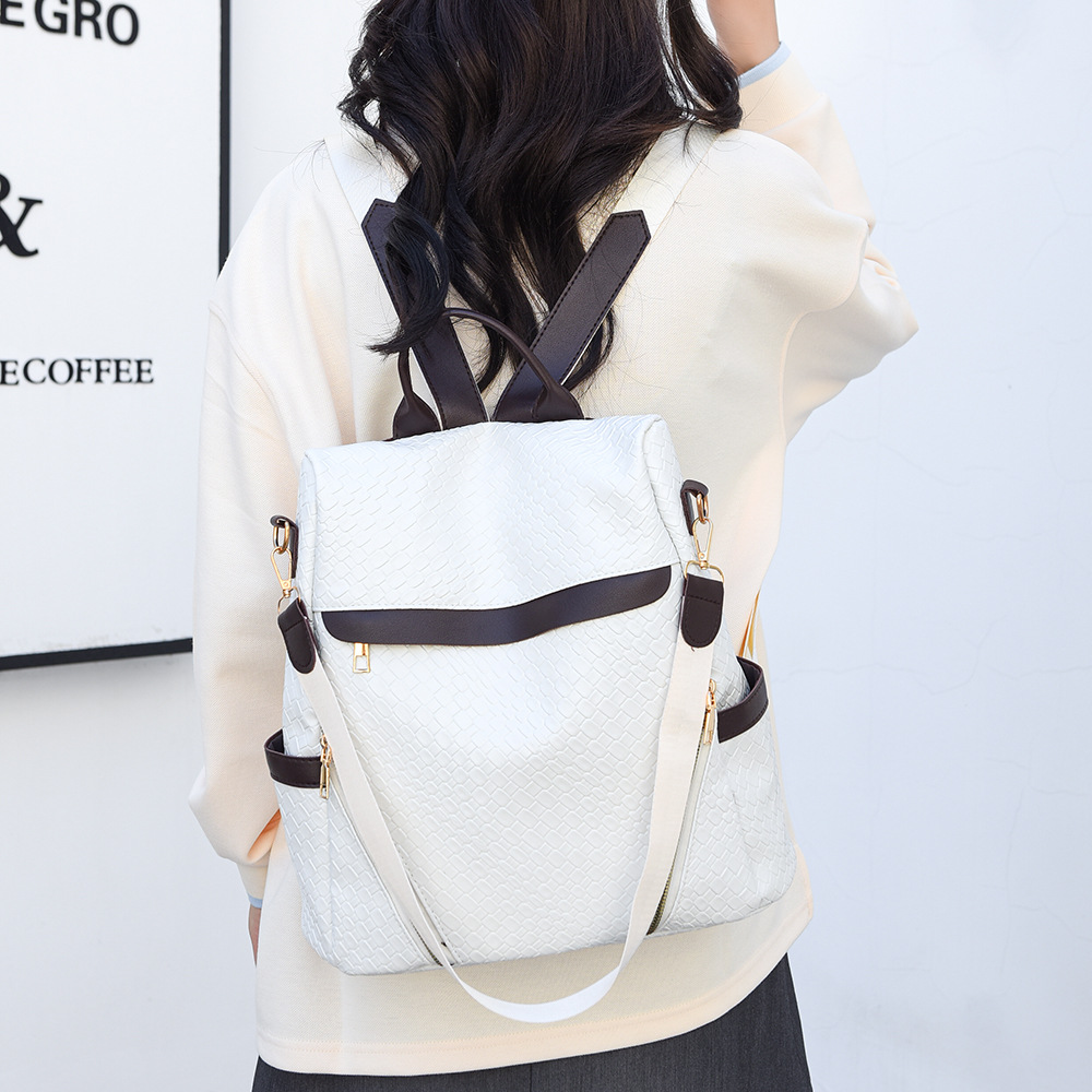 Nueva mochila antirrobo casual para mujer, mochila simple retro de gran capacidad, mochila de viaje multiusos impermeable de moda