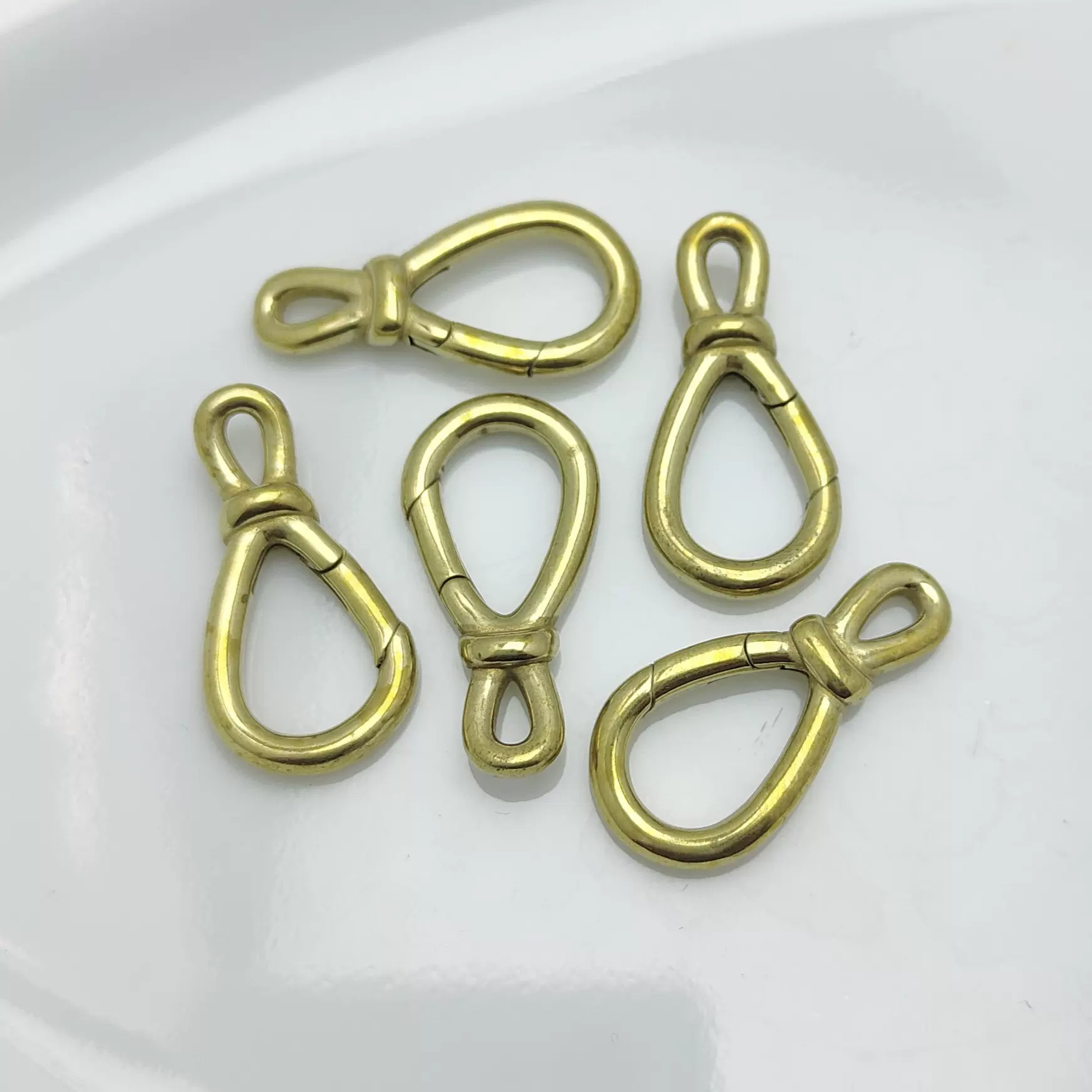 黄铜铸造饰品弹簧扣配件蝴蝶形状手工链接扣