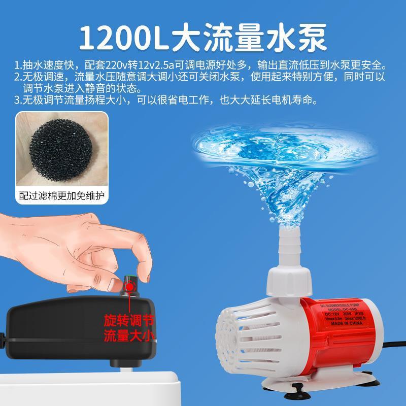 USB口5v无刷电机潜水泵直流12V伏小型抽酒假山水冷小水泵DC鱼缸静